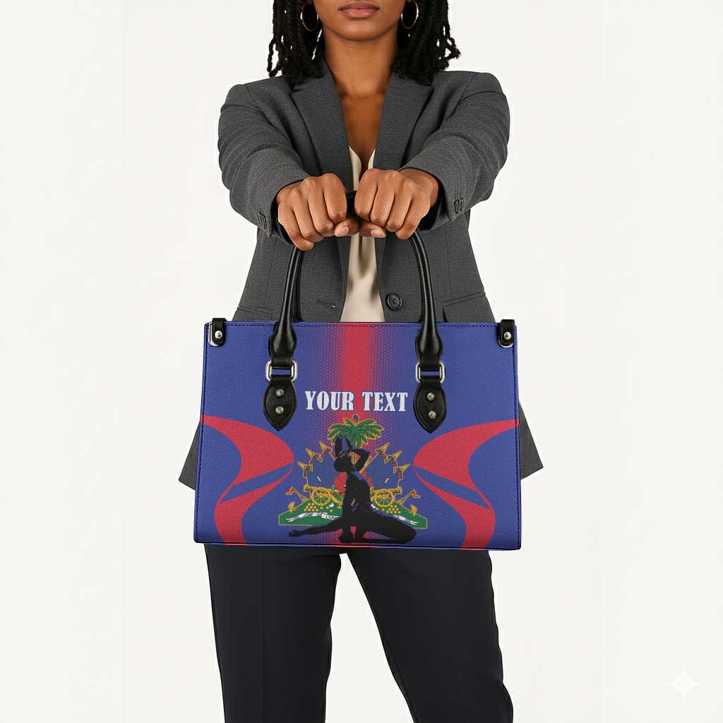 Afro-Haitians Pride Personalized Leather Bag Neg Marron Haitian Heritage