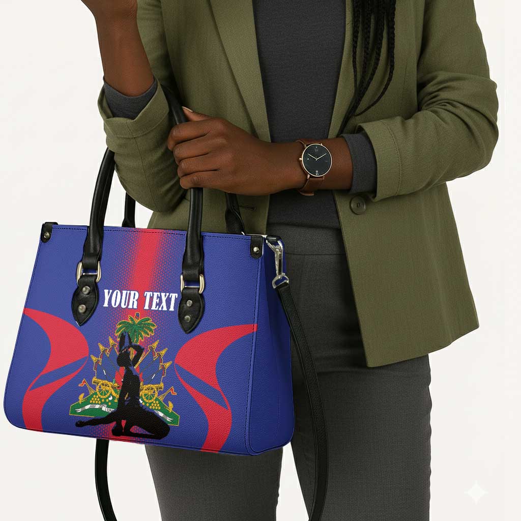 Afro-Haitians Pride Personalized Leather Bag Neg Marron Haitian Heritage