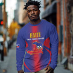 Afro-Haitians Pride Personalized Long Sleeve Shirt Neg Marron Haitian Heritage - African Pride