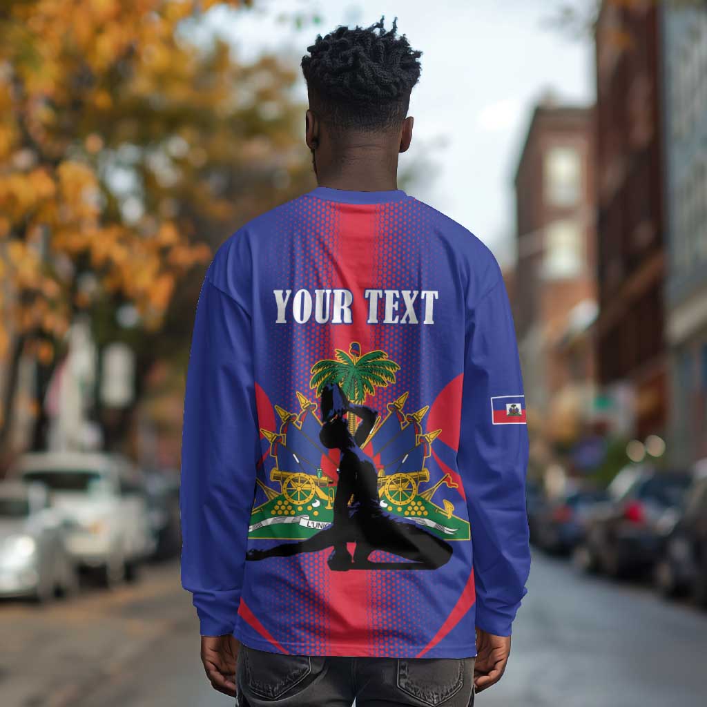 Afro-Haitians Pride Personalized Long Sleeve Shirt Neg Marron Haitian Heritage - African Pride