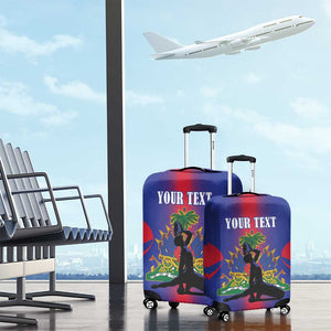 Afro-Haitians Pride Personalized Luggage Cover Neg Marron Haitian Heritage - African Pride