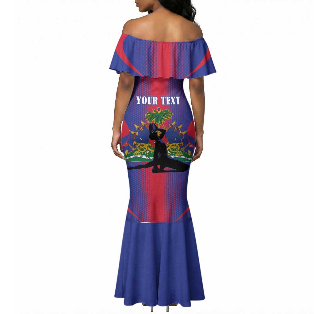 Afro-Haitians Pride Personalized Mermaid Dress Neg Marron Haitian Heritage LT18
