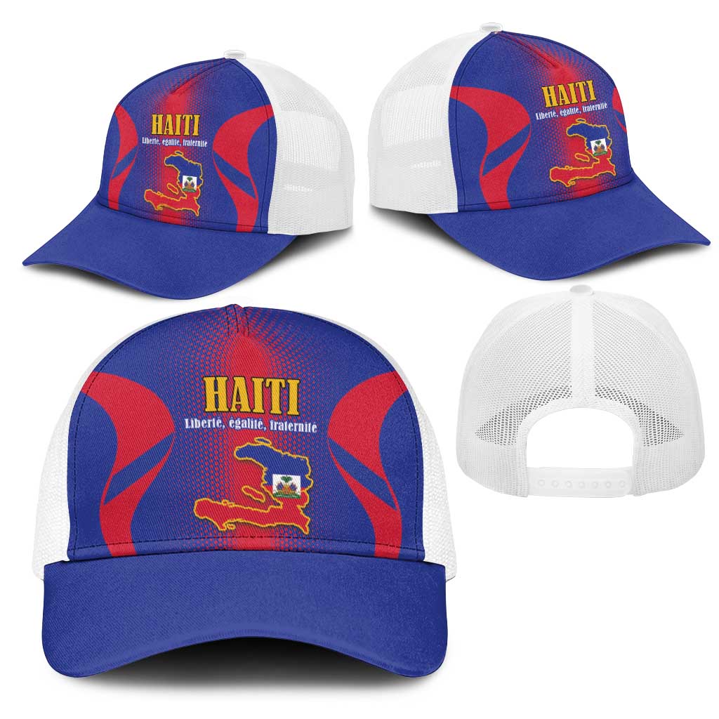 Afro-Haitians Pride Mesh Trucker Cap Neg Marron Haitian Heritage - African Pride
