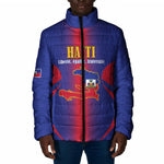 Afro-Haitians Pride Personalized Padded Jacket Neg Marron Haitian Heritage
