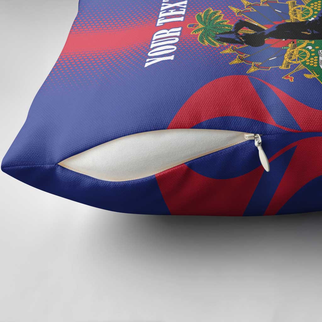 Afro-Haitians Pride Personalized Pillow Cover Neg Marron Haitian Heritage