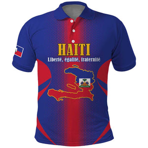 Afro-Haitians Pride Personalized Polo Shirt Neg Marron Haitian Heritage LT18