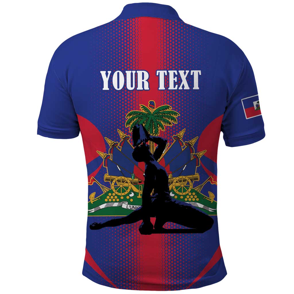 Afro-Haitians Pride Personalized Polo Shirt Neg Marron Haitian Heritage LT18