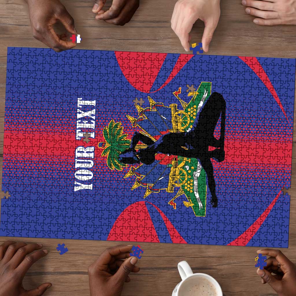 Afro-Haitians Pride Personalized Puzzle Neg Marron Haitian Heritage