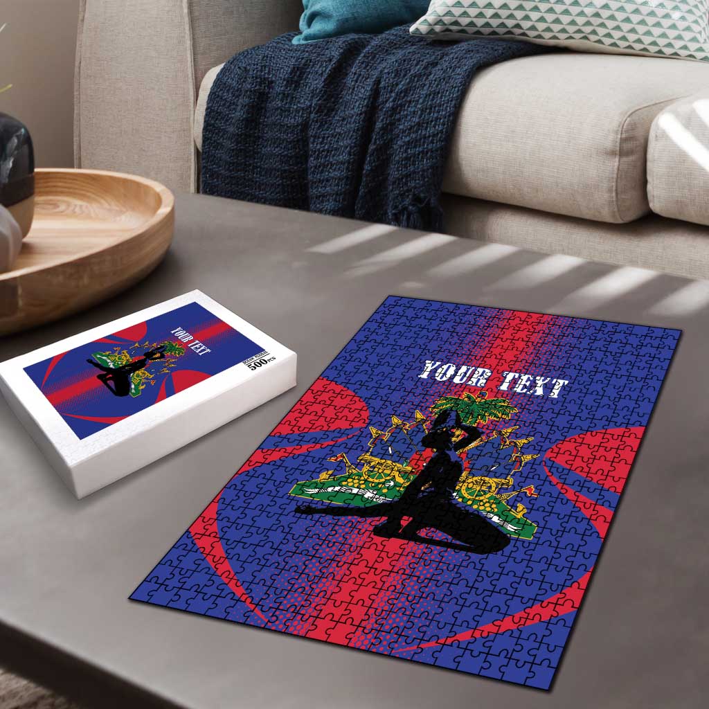 Afro-Haitians Pride Personalized Puzzle Neg Marron Haitian Heritage