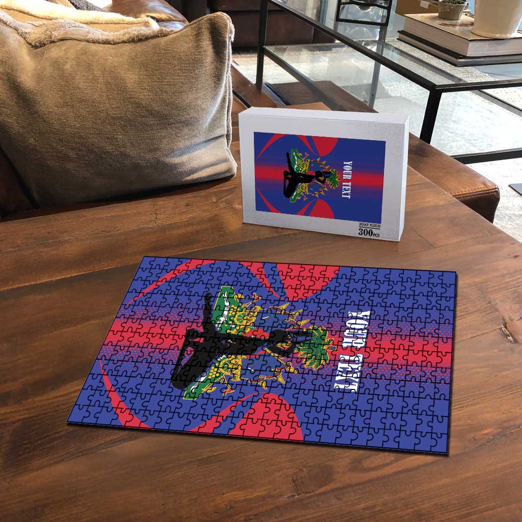 Afro-Haitians Pride Personalized Puzzle Neg Marron Haitian Heritage