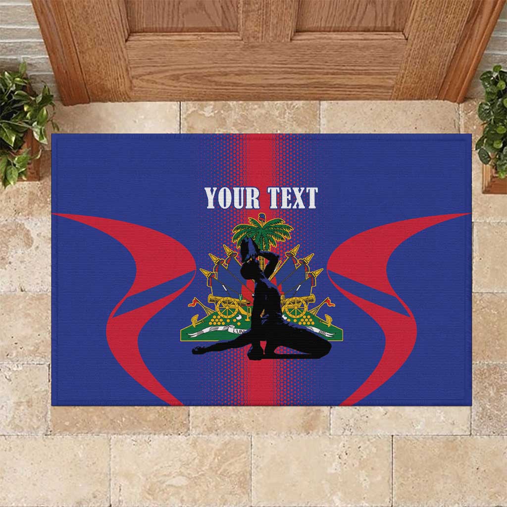 Afro-Haitians Pride Personalized Rubber Doormat Neg Marron Haitian Heritage - African Pride