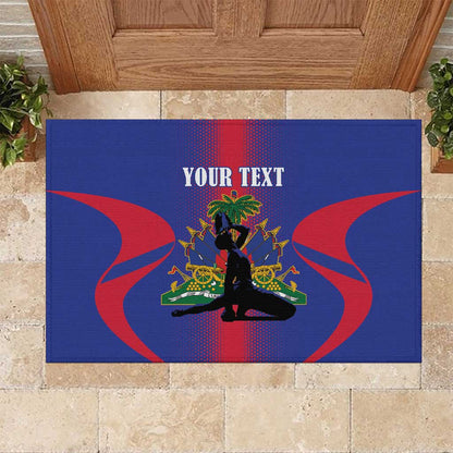 Afro-Haitians Pride Personalized Rubber Doormat Neg Marron Haitian Heritage - African Pride