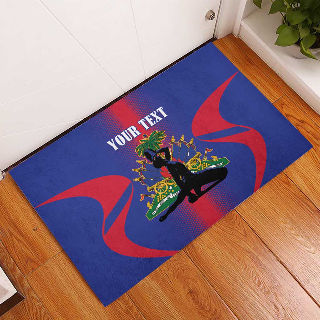 Afro-Haitians Pride Personalized Rubber Doormat Neg Marron Haitian Heritage - African Pride