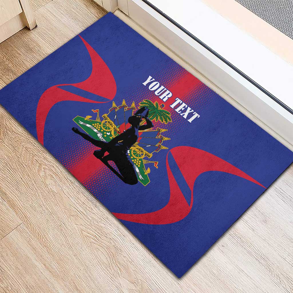 Afro-Haitians Pride Personalized Rubber Doormat Neg Marron Haitian Heritage - African Pride