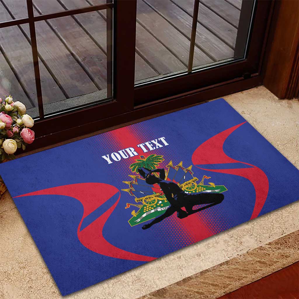 Afro-Haitians Pride Personalized Rubber Doormat Neg Marron Haitian Heritage - African Pride