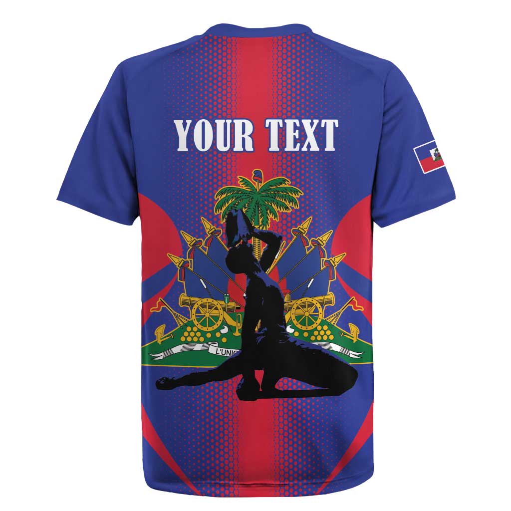 Afro-Haitians Pride Personalized Rugby Jersey Neg Marron Haitian Heritage LT18