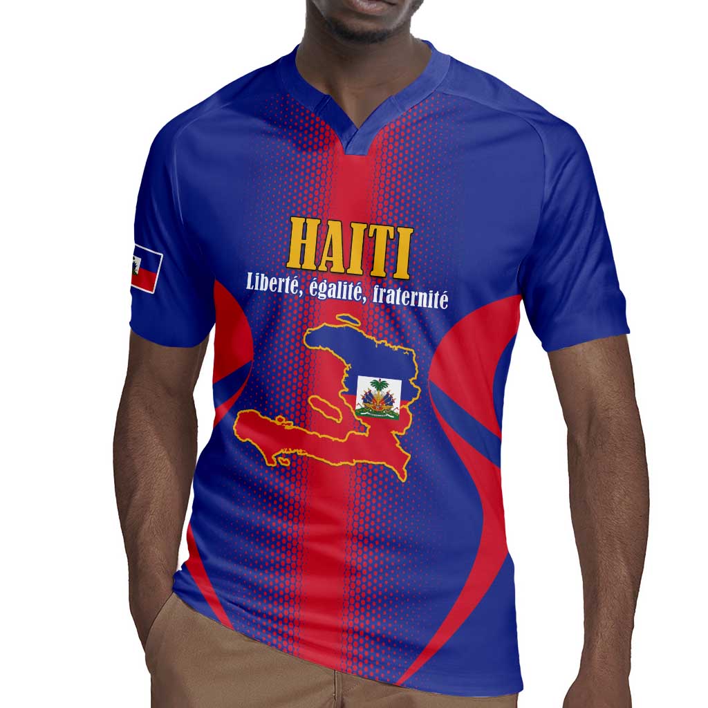 Afro-Haitians Pride Personalized Rugby Jersey Neg Marron Haitian Heritage LT18