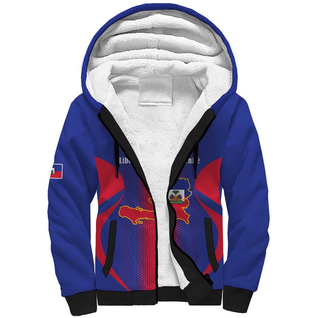 Afro-Haitians Pride Personalized Sherpa Hoodie Neg Marron Haitian Heritage - African Pride