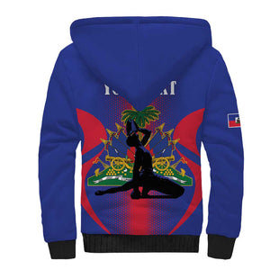 Afro-Haitians Pride Personalized Sherpa Hoodie Neg Marron Haitian Heritage - African Pride