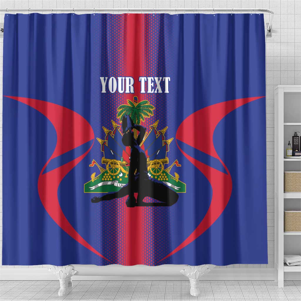 Afro-Haitians Pride Personalized Shower Curtain Neg Marron Haitian Heritage - African Pride