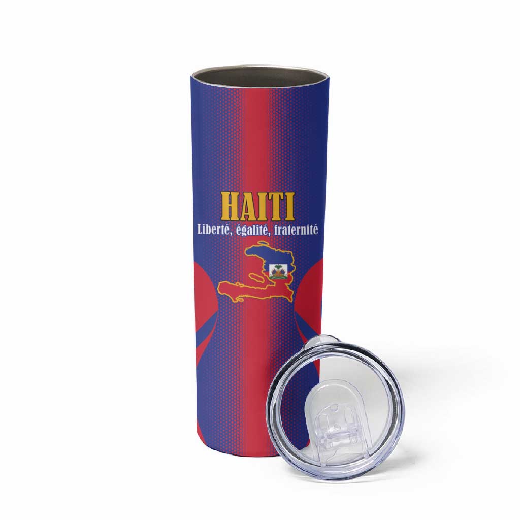 Afro-Haitians Pride Personalized Skinny Tumbler Neg Marron Haitian Heritage - African Pride