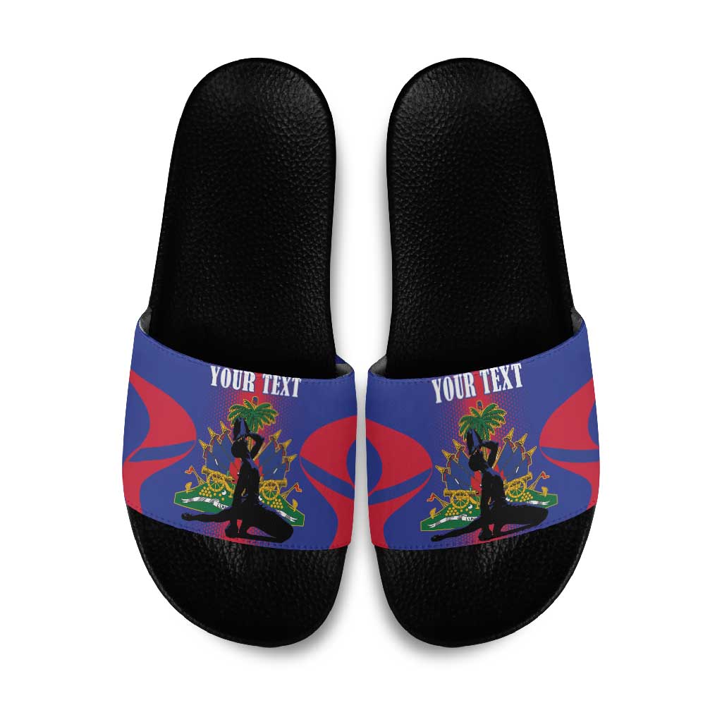 Afro-Haitians Pride Personalized Slide Sandals Neg Marron Haitian Heritage
