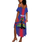 Afro-Haitians Pride Personalized Summer Maxi Dress Neg Marron Haitian Heritage LT18