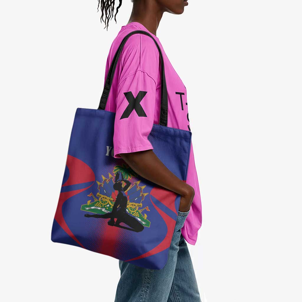 Afro-Haitians Pride Personalized Tote Bag Neg Marron Haitian Heritage