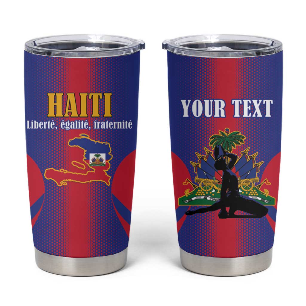 Afro-Haitians Pride Personalized Tumbler Cup Neg Marron Haitian Heritage - African Pride