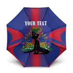 Afro-Haitians Pride Personalized Umbrella Neg Marron Haitian Heritage