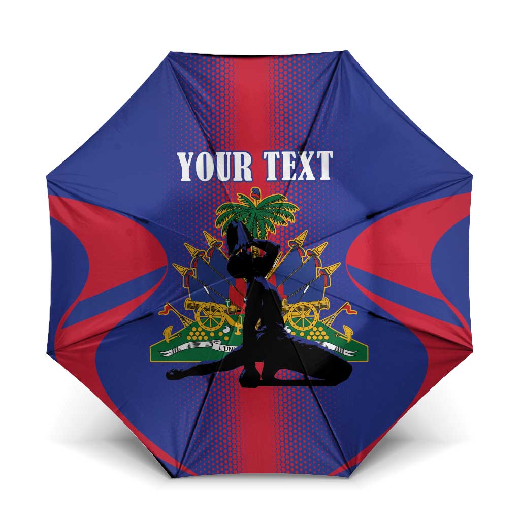 Afro-Haitians Pride Personalized Umbrella Neg Marron Haitian Heritage