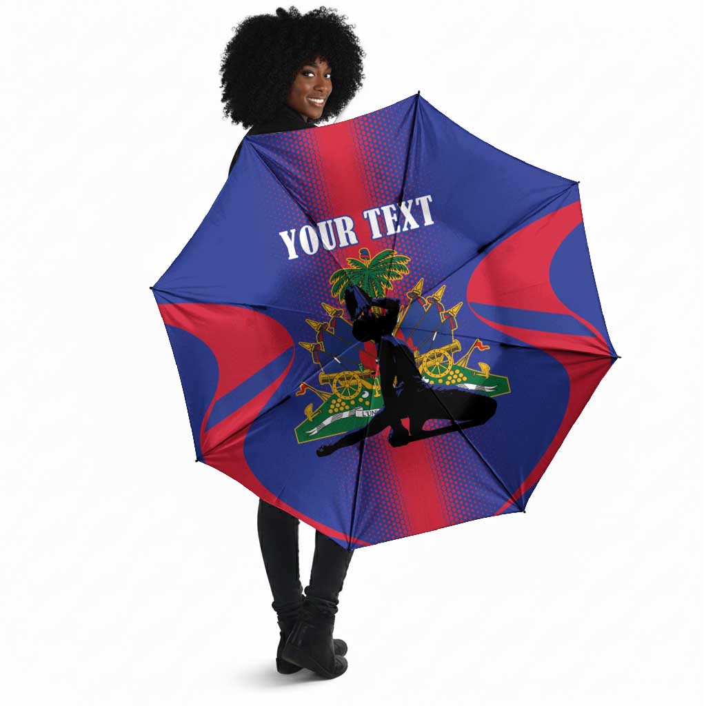 Afro-Haitians Pride Personalized Umbrella Neg Marron Haitian Heritage