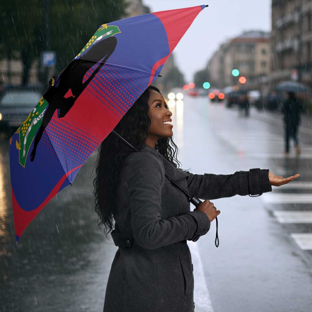 Afro-Haitians Pride Personalized Umbrella Neg Marron Haitian Heritage