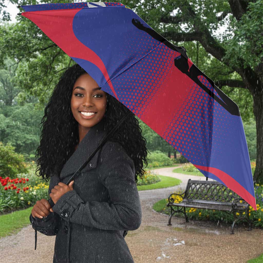 Afro-Haitians Pride Personalized Umbrella Neg Marron Haitian Heritage
