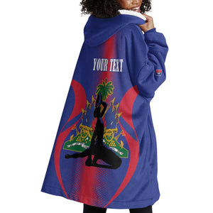 Afro-Haitians Pride Personalized Wearable Blanket Hoodie Neg Marron Haitian Heritage - African Pride