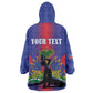 Afro-Haitians Pride Personalized Wearable Blanket Hoodie Neg Marron Haitian Heritage - African Pride