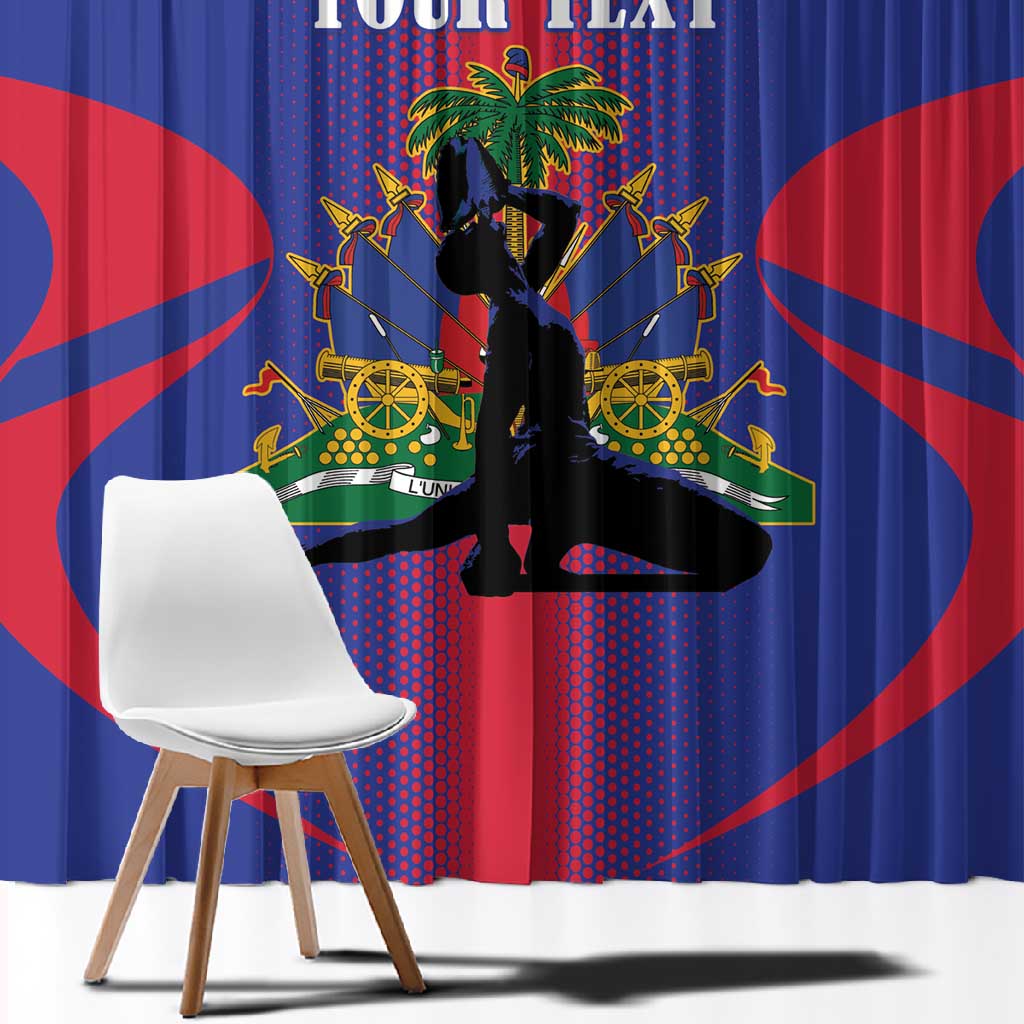 Afro-Haitians Pride Personalized Window Curtain Neg Marron Haitian Heritage - African Pride