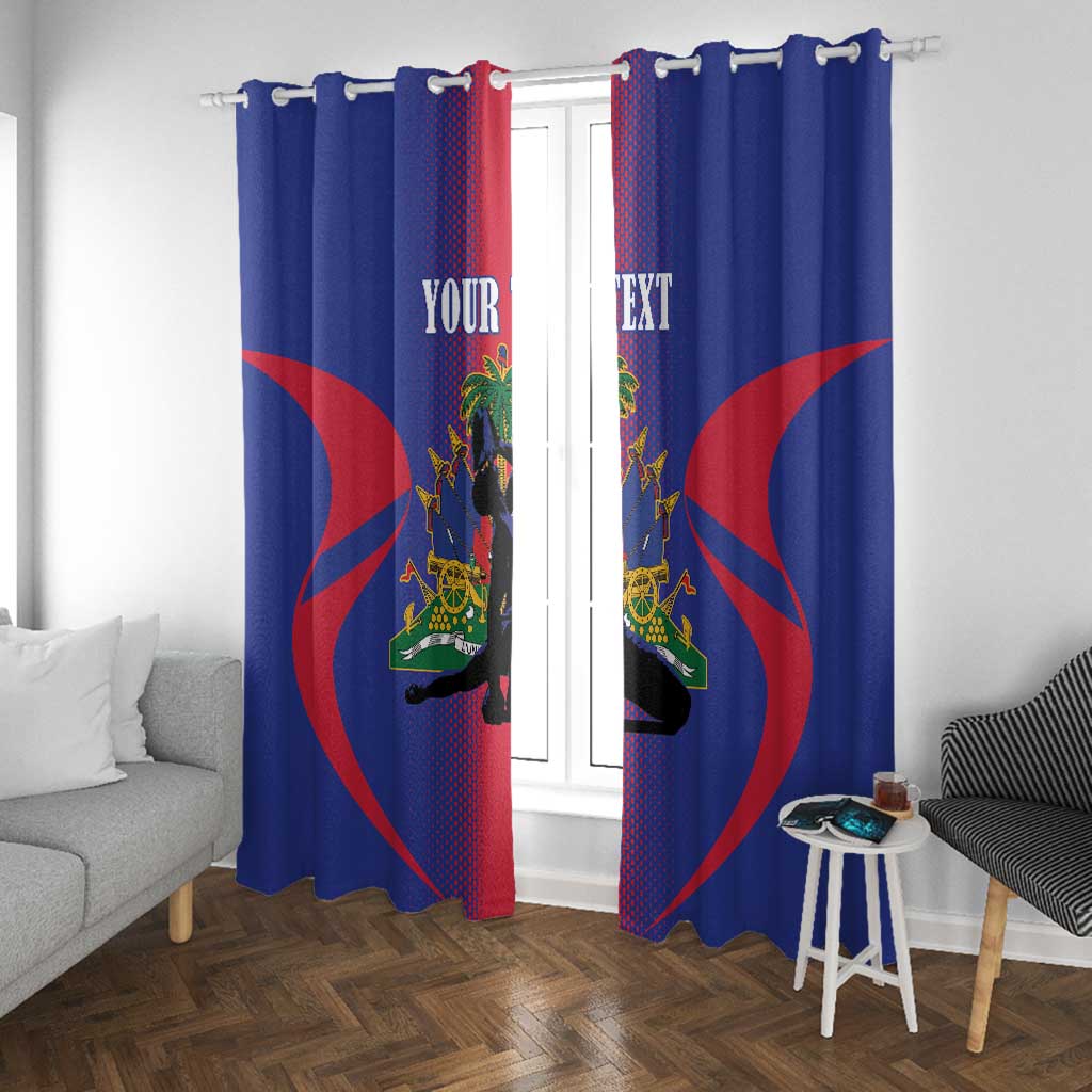 Afro-Haitians Pride Personalized Window Curtain Neg Marron Haitian Heritage - African Pride