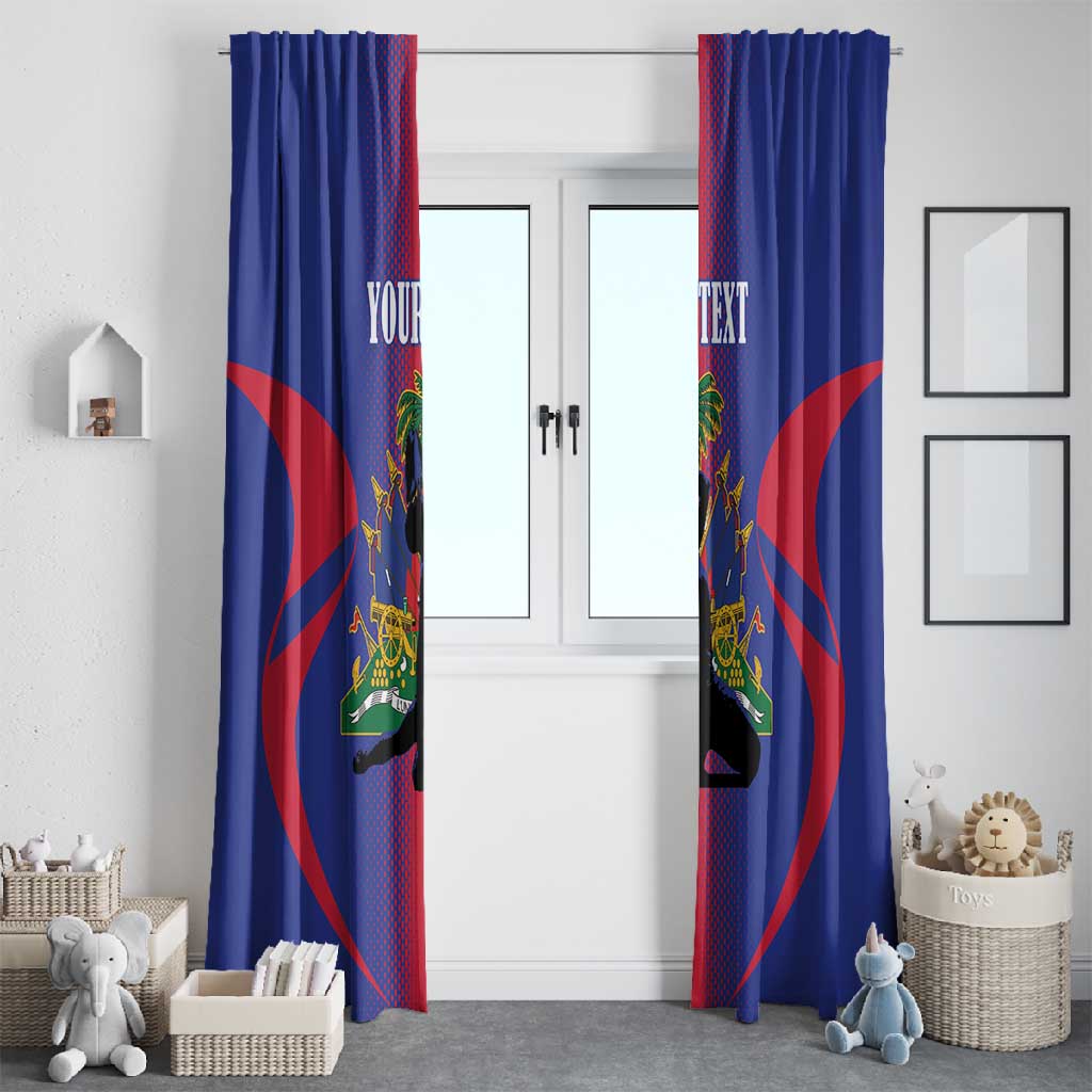 Afro-Haitians Pride Personalized Window Curtain Neg Marron Haitian Heritage - African Pride
