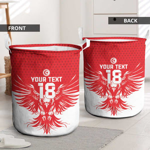 Custom Tunisia Football Laundry Basket Eagles of Carthage Spirit - African Pride
