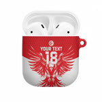 Custom Tunisia Football AirPods Case Eagles of Carthage Spirit - African Pride
