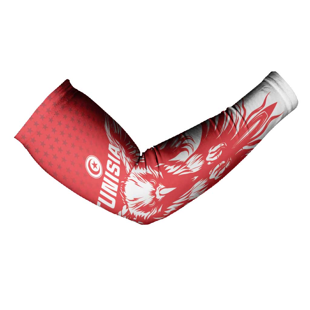 Custom Tunisia Football Arm Sleeves Eagles of Carthage Spirit - African Pride