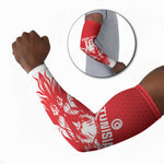 Custom Tunisia Football Arm Sleeves Eagles of Carthage Spirit - African Pride