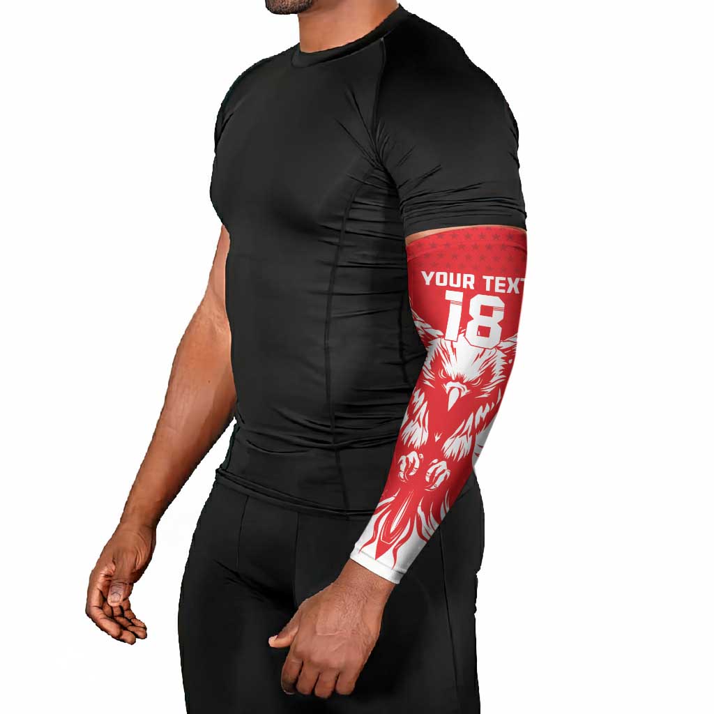 Custom Tunisia Football Arm Sleeves Eagles of Carthage Spirit - African Pride