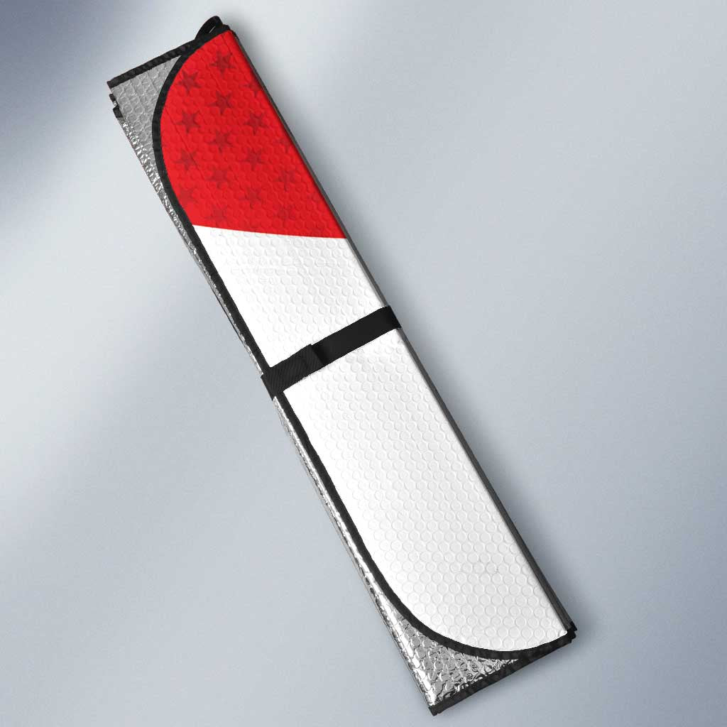 Custom Tunisia Football Auto Sun Shade Eagles of Carthage Spirit - African Pride