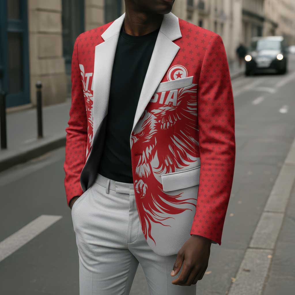 Custom Tunisia Football Blazer Eagles of Carthage Spirit - African Pride