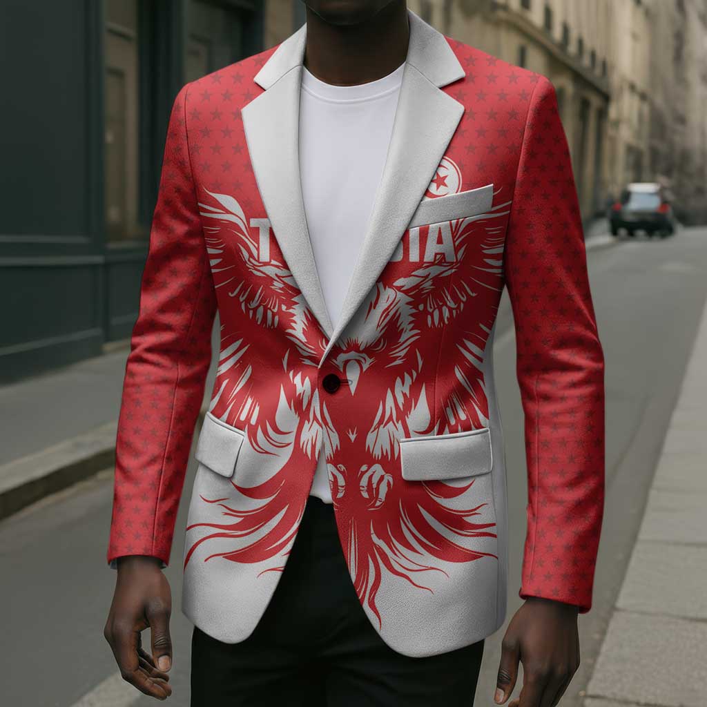 Custom Tunisia Football Blazer Eagles of Carthage Spirit - African Pride