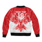 Custom Tunisia Football Bomber Jacket Eagles of Carthage Spirit - African Pride