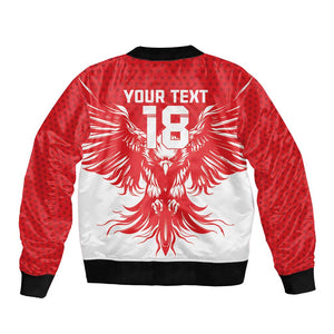 Custom Tunisia Football Bomber Jacket Eagles of Carthage Spirit - African Pride