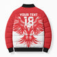 Custom Tunisia Football Bomber Puffer Jacket Eagles of Carthage Spirit - African Pride